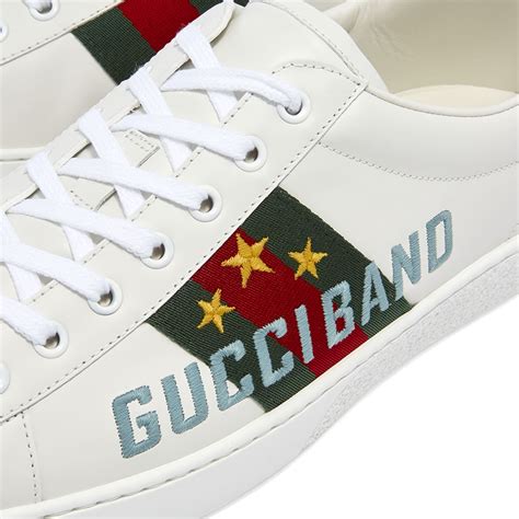 white new ace gucci elastic sneakers|Gucci ace sneakers on sale.